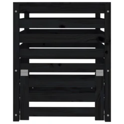 VIDAXL Composteur Noir 63,5x63,5x77,5 Cm Bois Massif De Pin -vidaXL Magasin 6499e3cbb40742.20950762