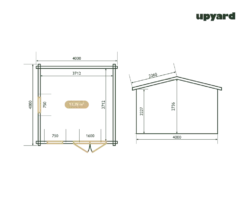 Maison De Jardin Girò | 400x400 Cm | Certifié Pefc -vidaXL Magasin 6499eac821cc11.37134614