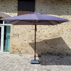 Parasol Droit 3x3 M Gris Pegasia