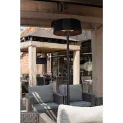 Chauffage D'extérieur Sur Pied En Aluminium Noir - H 195 X D.50 Cm -vidaXL Magasin 734855 004