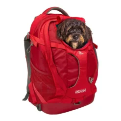 Kurgo Sac à Dos De Transport G-Train K9 Rouge Pour Chien