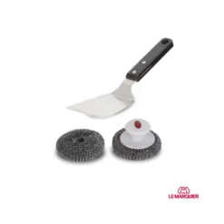 Kit De Nettoyage Pour Barbecue Avec Spatule Et Boules En Inox