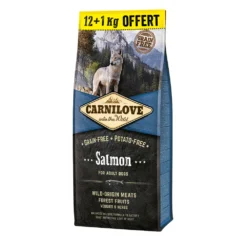 Carnilove Croquettes Chien Adulte Au Saumon - 12 Kg + 1 Kg Offert