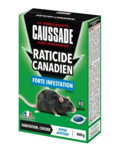 Carpt400 Raticide Canadien Forte Infestation Appât Prêt à L'emploi Nou