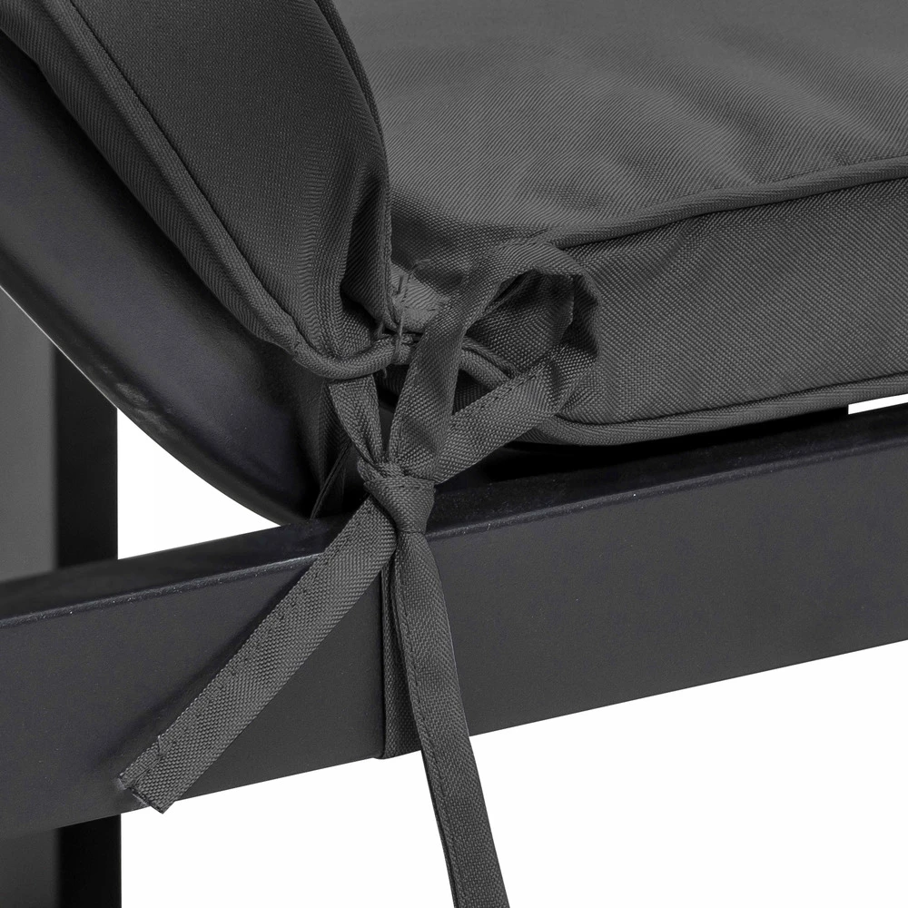 Coussin Bain De Soleil Polyester Gris 186x53x5 Cm 3 Coussin Bain De Soleil Polyester Gris 186x53x5 Cm – Image 3